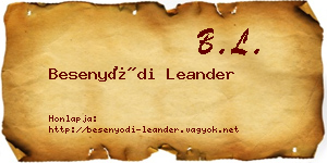 Besenyődi Leander névjegykártya